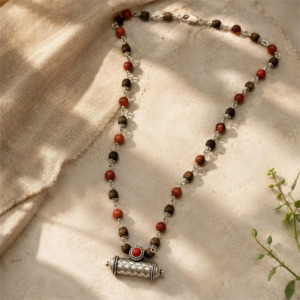 Silver Tulasi Mala with Narasimha Kavaca