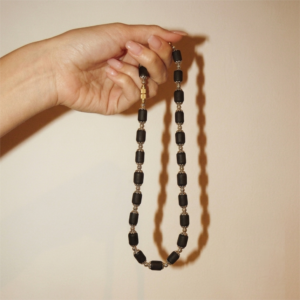 1-layer Tulasi Mala with barrel beads