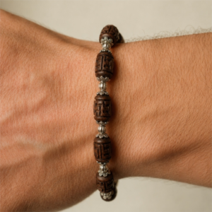 Tulasi Bracelet with carved beads