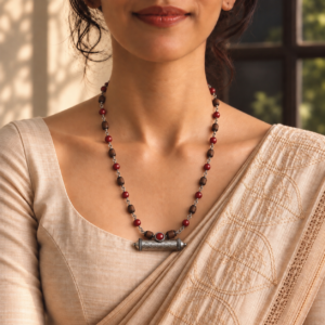 Silver Tulasi Mala with Narasimha Kavaca