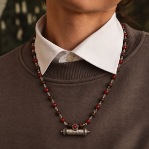Silver Tulasi Mala with Narasimha Kavaca