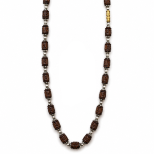 1-layer Tulasi Mala with Carved beads