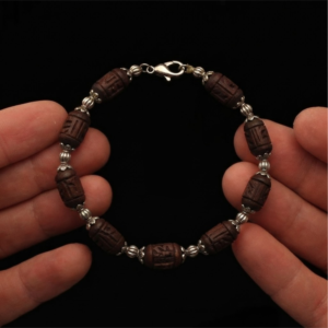Tulasi Bracelet with carved beads