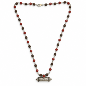 Silver Tulasi Mala with Narasimha Kavaca