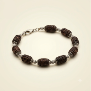 Tulasi Bracelet with carved beads