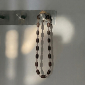 1-layer Tulasi Mala with barrel beads