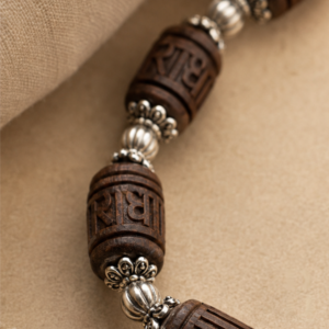 1-layer Tulasi Mala with Carved beads