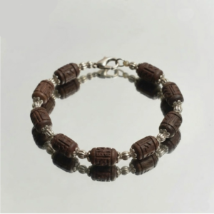 Tulasi Bracelet with carved beads