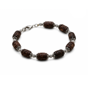 Tulasi Bracelet with carved beads