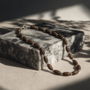 1-layer Tulasi Mala with Oval beads