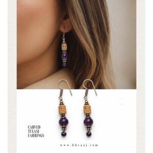 Tulasi Earrings with German silver