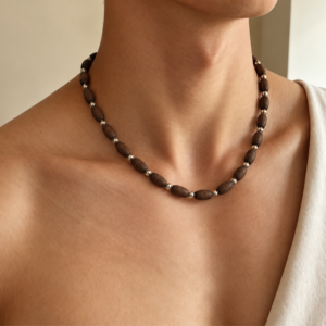 1-layer Tulasi Mala with Oval beads