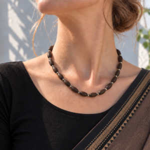 1-layer Tulasi Mala with Oval beads