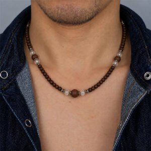 1-layer Tulasi Mala with Crystal beads