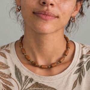 1-layer Tulasi Mala with Barrel beads