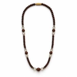 1-layer Tulasi Mala with Crystal beads