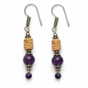 Tulasi Earrings with German silver