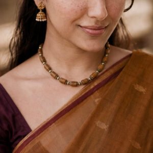 1-layer Tulasi Mala with Barrel beads