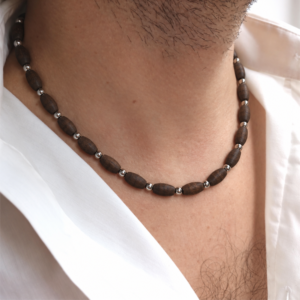 1-layer Tulasi Mala with Oval beads