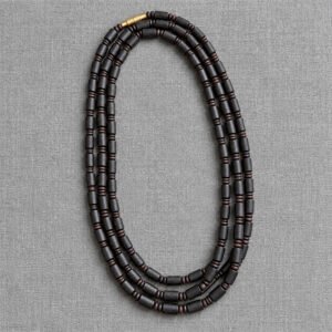 3 layer Tulasi Mala with Cylindrical and round beads - TM126