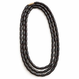 3 layer Tulasi Mala with Cylindrical and round beads - TM126